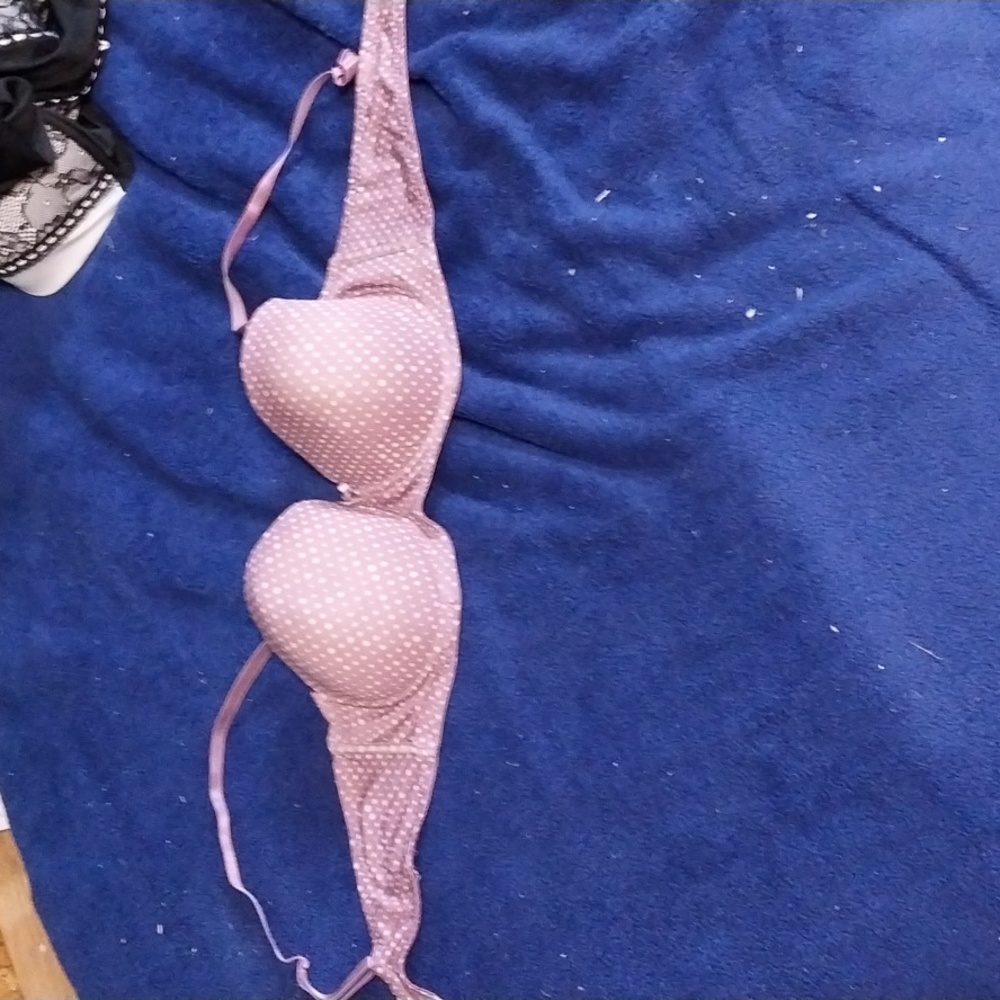 Always a flirt purple polka dot bra